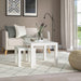 Mesa Auxiliar IKEA LACK de 55x55 cm en efecto roble teñido blanco. Un mueble icónico, ligero y fácil de montar, ideal como mesa de centro, mesita de noche o soporte. Ikea - pack