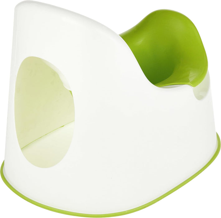 Orinal Infantil IKEA LOCKIG, diseño ergonómico y seguro en plástico blanco, con base antideslizante para ayudar a tu peque a dejar el pañal con total confianza. Ikea - detalle