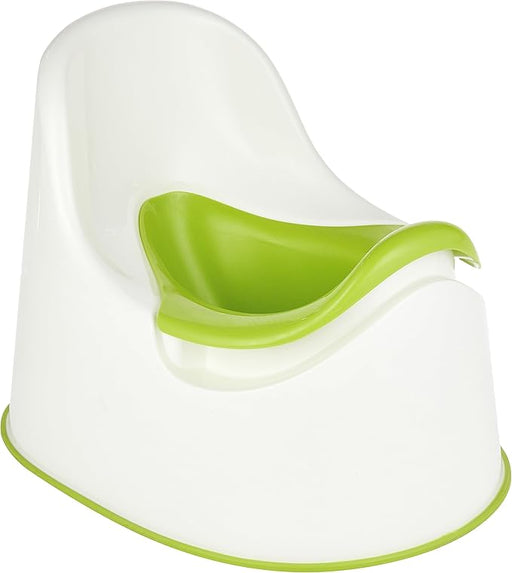 Orinal Infantil IKEA LOCKIG, diseño ergonómico y seguro en plástico blanco, con base antideslizante para ayudar a tu peque a dejar el pañal con total confianza. Ikea - frontal