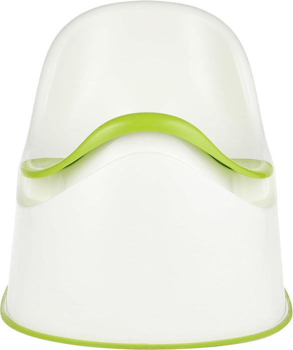 Orinal Infantil IKEA LOCKIG, diseño ergonómico y seguro en plástico blanco, con base antideslizante para ayudar a tu peque a dejar el pañal con total confianza. Ikea - ingredientes