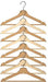Pack de 8 Perchas de Madera Maciza IKEA BUMERANG en color Natural. Unas perchas robustas y con un diseño curvado para cuidar tu ropa y dar un toque cálido a tu armario. Ikea - frontal