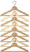 Pack de 8 Perchas de Madera Maciza IKEA BUMERANG en color Natural. Unas perchas robustas y con un diseño curvado para cuidar tu ropa y dar un toque cálido a tu armario. Ikea - pack