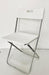 Silla Plegable Gunde de Ikea en color Blanco. Diseño funcional y ligero, ideal para ahorrar espacio. Estructura de acero y asiento de plástico de polipropileno. Ikea - frontal