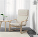 Sillón Mecedora IKEA PELLO de Diseño Atemporal. Un asiento cómodo y relajante con un suave balanceo, respaldo alto para apoyo cervical y una resistente estructura de acero. Ikea - detalle