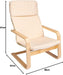 Sillón Mecedora IKEA PELLO de Diseño Atemporal. Un asiento cómodo y relajante con un suave balanceo, respaldo alto para apoyo cervical y una resistente estructura de acero. Ikea - lateral