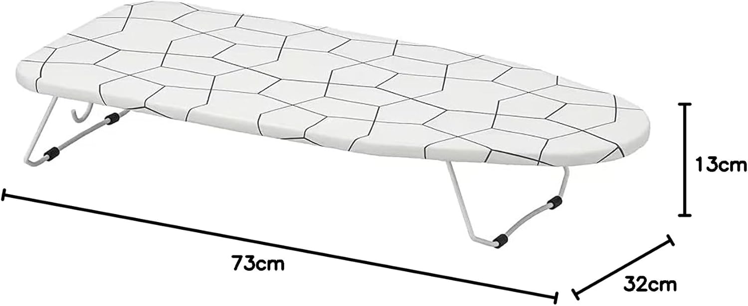 Tabla de Planchar de Mesa IKEA JÄLL. Una solución de planchado compacta (73x32 cm), plegable y con gancho para colgar, ideal para espacios pequeños y planchados rápidos. Ikea - pack