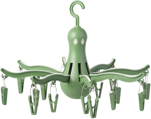 Tendedero Colgante IKEA PRESSA tipo pulpo con 16 Pinzas para la Ropa. Un práctico secador plegable para uso interior y exterior, ideal para calcetines y ropa interior. Ikea - pack