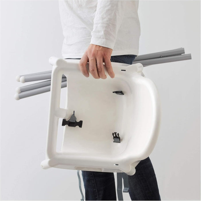Trona para bebé IKEA ANTILOP, color blanco. Diseño seguro y funcional con patas de acero, cinturón de seguridad y bandeja extraíble. Ideal para hogar y restaurantes. Ikea - zoom