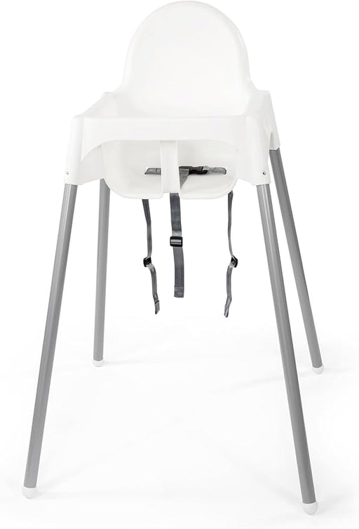 Trona para Bebé IKEA ANTILOP en color blanco, una silla alta segura y funcional con cinturón de seguridad incluido, fácil de desmontar, transportar y limpiar. Ikea - frontal