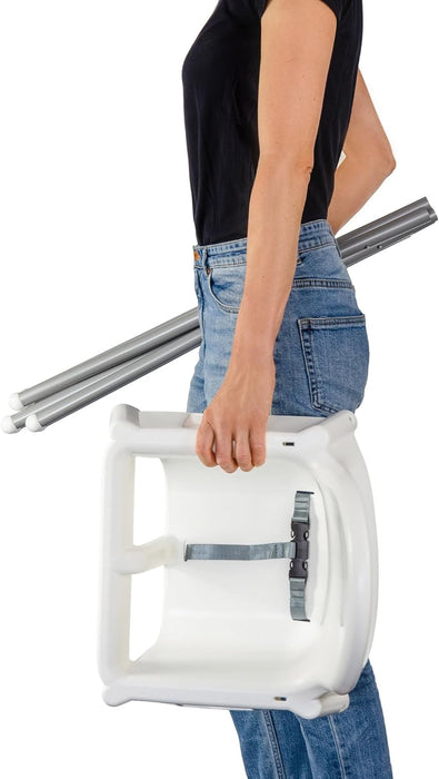 Trona para Bebé IKEA ANTILOP en color blanco, una silla alta segura y funcional con cinturón de seguridad incluido, fácil de desmontar, transportar y limpiar. Ikea - ingredientes