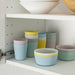 Vajilla Infantil Completa IKEA KALAS de 36 piezas en colores pastel. Incluye 6 platos, 6 cuencos, 6 vasos y 18 cubiertos de plástico sin BPA, apta para microondas. Ikea - ingredientes