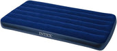 Colchón Hinchable Individual Intex Classic Downy (99x191x22 cm). Una cama de aire individual, ligera y resistente, ideal para camping, viajes o como cama supletoria. Intex - frontal