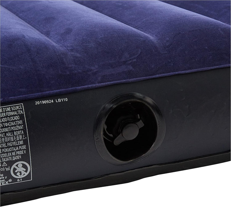 Intex Colchón Hinchable Individual Dura-Beam Classic Downy. Cama de aire de 99x191x25 cm con tecnología Fiber-Tech para un descanso estable y confortable en casa o de camping. Intex - zoom
