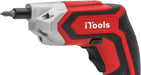 Atornillador Inalámbrico iTools PR2067 de 3.6V. Destornillador eléctrico a batería de Litio, ligero y manejable, ideal para montaje de muebles y bricolaje ligero en el hogar. Incluye puntas. Itools - detalle