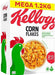 Pack Ahorro de 4 Cajas de Cereales Kellogg's Corn Flakes de 1200g cada una. Un total de 4,8 kg del desayuno clásico y crujiente para toda la familia. Kellogg's - frontal
