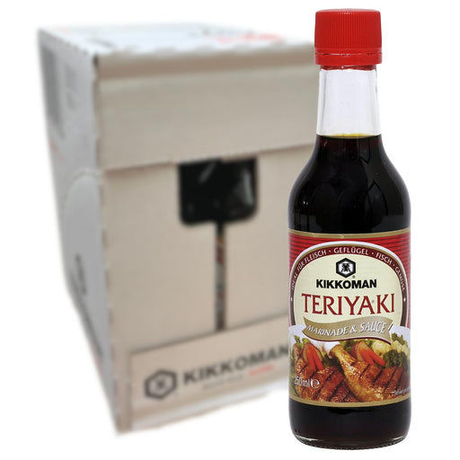 Kikkoman Salsa Teriyaki para Marinar y Glasear, 250ml. La auténtica salsa japonesa para dar un sabor exótico, dulce y un brillo espectacular a tus carnes, pescados y verduras. Kikkoman - pack