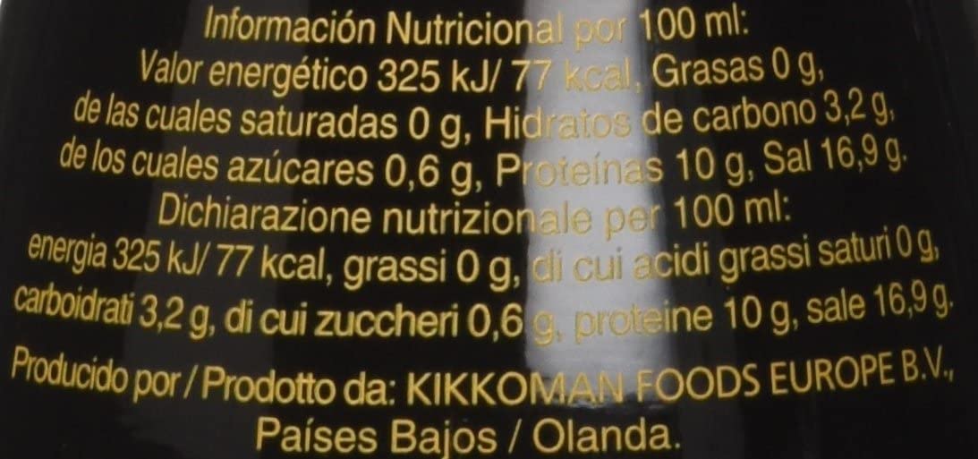 Salsa de Soja Kikkoman en botella dispensadora de 150 ml, el formato de mesa perfecto para aderezar tus platos con el auténtico sabor de la fermentación natural. Kikkoman - pack