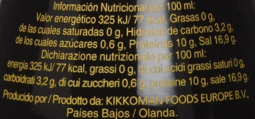 Salsa de Soja Kikkoman en botella dispensadora de 150 ml, el formato de mesa perfecto para aderezar tus platos con el auténtico sabor de la fermentación natural. Kikkoman - pack