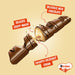 Caja de 30 paquetes de Kinder Bueno Clásico (60 barritas). El icónico snack de crujiente barquillo con cremoso relleno de avellanas y bañado en chocolate con leche. Kinder - lateral