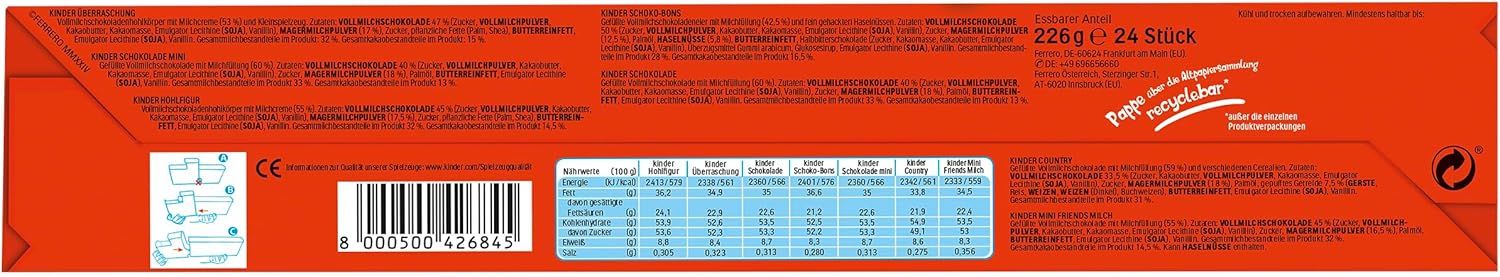 Calendario de Adviento Kinder con forma de Casita. Incluye 24 ventanas con un surtido de los mejores chocolates Kinder y mensajes de vídeo personalizados de Papá Noel. Kinder - presentacion