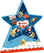 Calendario de Adviento Kinder con forma de Estrella. Un surtido de 24 bombones y chocolatinas Kinder para decorar y endulzar la cuenta atrás para la Navidad. Kinder - frontal
