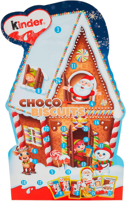Calendario de Adviento Kinder Mix (203g) con un surtido de 6 especialidades de chocolate y galletas. Una cuenta atrás para Navidad con los snacks Kinder favoritos de todos. Kinder - extra