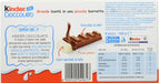 Kinder Chocolate, Mega Pack Familiar de 80 Barritas (1kg). Disfruta de la clásica chocolatina con corazón de leche en un formato ahorro con 10 paquetes de 8 barritas envueltas individualmente. Kinder - pack