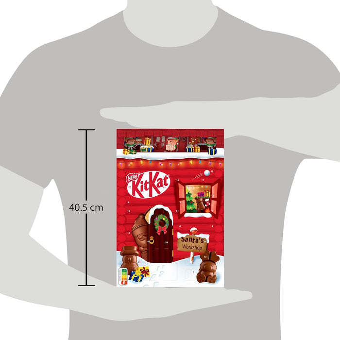 Calendario de Adviento KitKat 2024, tómate un respiro cada día con 24 sorpresas de chocolate con leche y crujiente barquillo. El regalo perfecto de 208g para Navidad. Kit Kat - ingredientes