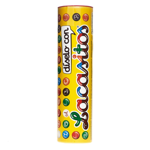 Lacasitos Megatubo de 1,5 kg. El formato gigante de tus grageas de chocolate favoritas, ideal para fiestas, candy bars, repostería y para los verdaderos amantes de los Lacasitos. Lacasitos - frontal