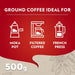 Café Molido Lavazza Qualità Rossa en paquete de 500g. El café italiano icónico, ideal para preparar espresso, cappuccino o latte macchiato con un sabor intenso y equilibrado. Lavazza - presentacion