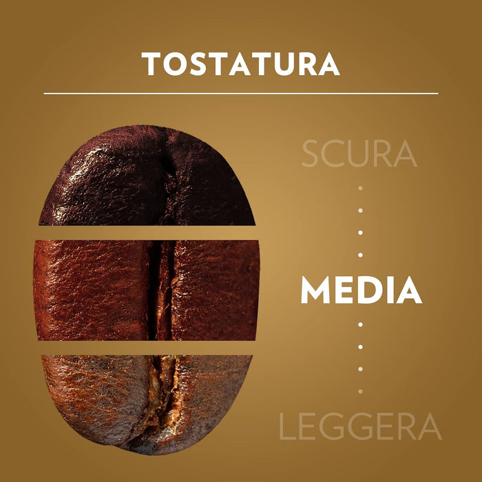 Lavazza Qualità Oro, Café en Grano de Tueste Natural, 1kg. Una sinfonía de café 100% Arábica con notas aromáticas de frutas y flores, ideal para un espresso perfecto. Lavazza - zoom