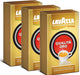 Lavazza Qualità Oro Café Molido 100% Arábica, pack de 3x250g. El blend premium e icónico de Italia con sabor suave y aromático, ideal para cafetera italiana y de filtro. Lavazza - frontal