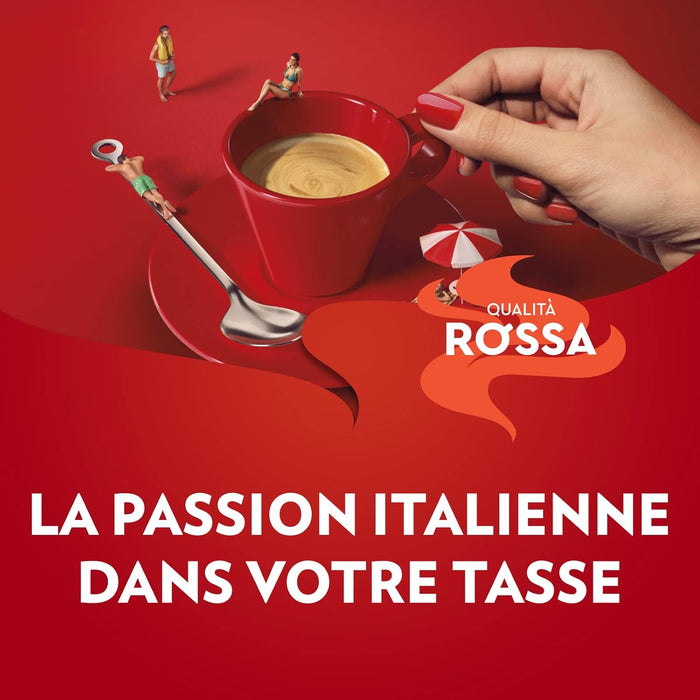 Lavazza Qualità Rossa, Café en Grano, 1kg. El clásico café italiano de tueste medio que combina granos de Arábica y Robusta para un espresso rico en sabor y con cuerpo. Lavazza - presentacion