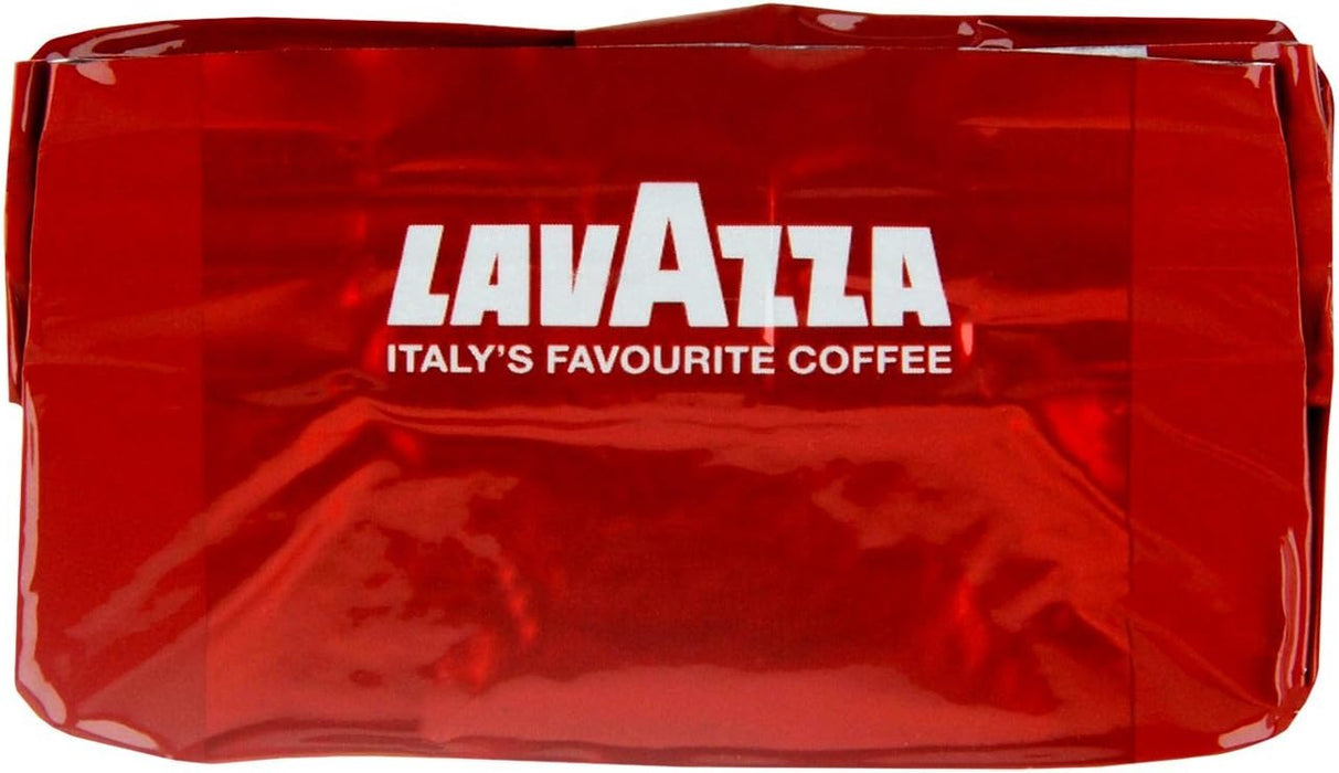 Lote de 6 paquetes de Café Molido Lavazza Qualità Rossa (6x250g). Abastécete con 1,5 kg del café más icónico de Italia, ideal para mantener la frescura en cada paquete. Lavazza - ingredientes