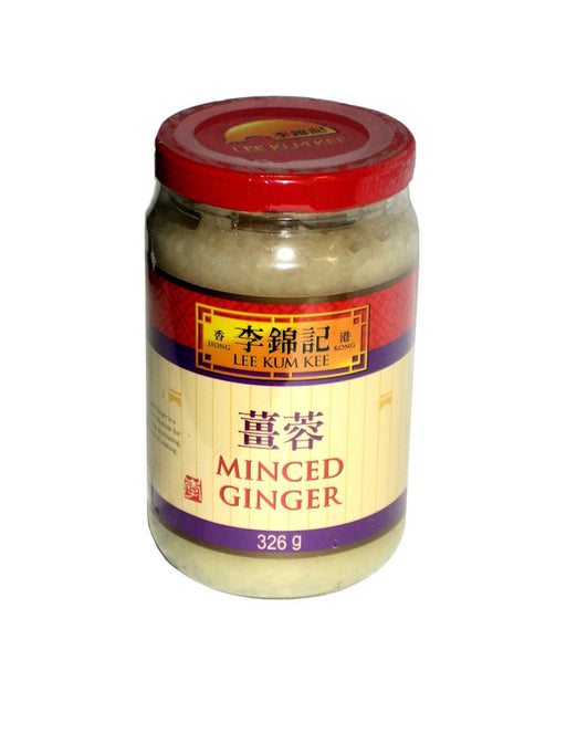 Lee Kum Kee Crema de Jengibre Picado en Tarro de 326g. Pasta de jengibre fresco lista para usar, ideal para salteados, marinadas y aderezos. Ahorra tiempo en la cocina. Lee Kum Kee - frontal