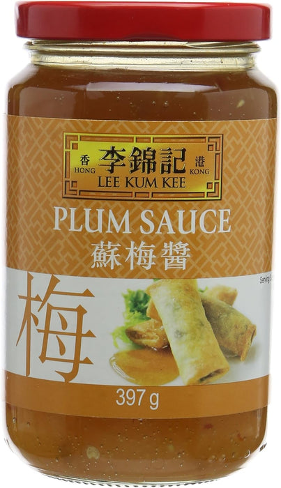 Lee Kum Kee Salsa de Ciruela, Pack Ahorro de 3 Botes (3x397g). Abastécete de la salsa agridulce más versátil para tus dips, glaseados y salteados. ¡Sabor chino auténtico en tu despensa! Lee Kum Kee - lateral