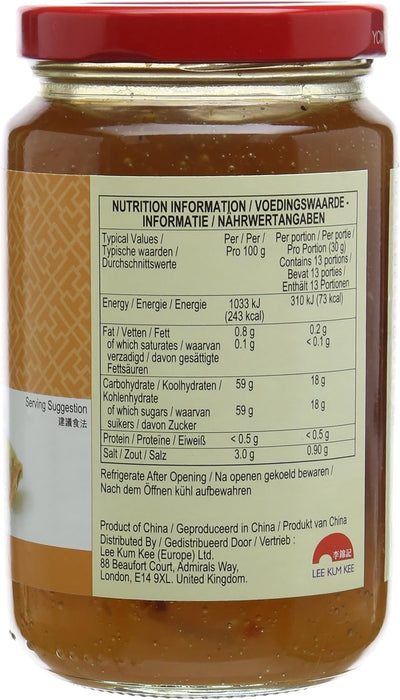 Lee Kum Kee Salsa de Ciruela, Pack Ahorro de 3 Botes (3x397g). Abastécete de la salsa agridulce más versátil para tus dips, glaseados y salteados. ¡Sabor chino auténtico en tu despensa! Lee Kum Kee - presentacion