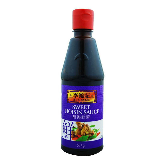 Salsa Hoisin Dulce Lee Kum Kee en Botella Exprimible (567g). El auténtico sabor de la barbacoa china, ahora en un formato squeezy más cómodo, limpio y fácil de dosificar. Lee Kum Kee - frontal