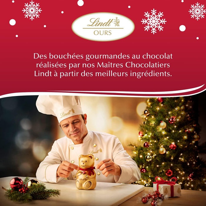 Calendario de Adviento Lindt con 24 Bombones de Chocolate con Leche (172g) y Tarjeta Regalo Sorpresa IKEA. Un detalle navideño con la calidad de los Maestros Chocolateros. Lindt - lateral