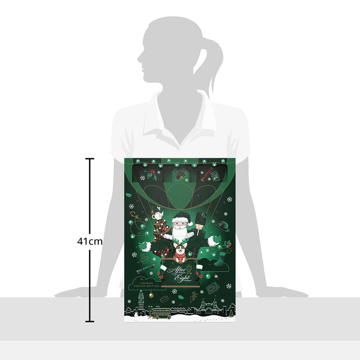 Calendario de Adviento Lindt con 24 sorpresas de chocolate y bombones surtidos, 170g. Incluye figuras de Ositos Lindt y cremosos bombones Lindor para una Navidad mágica. Lindt - lateral