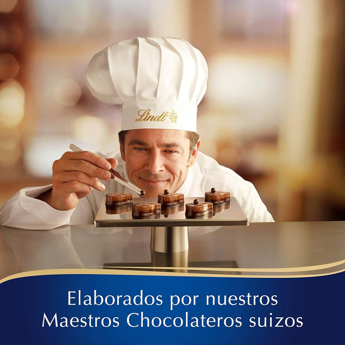Lindt CHAMPS-ÉLYSÉES Caja de Bombones Surtidos, 469g. Un exquisito viaje por la alta chocolatería con una selección de pralinés únicos, ideal para regalar y compartir en momentos especiales. Lindt - detalle