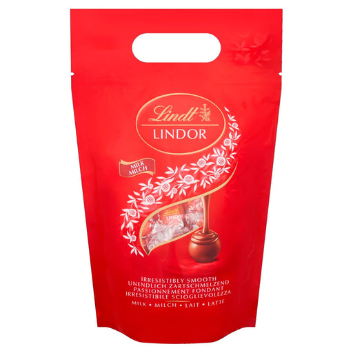 Lindt LINDOR Bombones de Chocolate con Leche, Bolsa de 1kg (Aprox. 80 bolas). Tu reserva personal de felicidad con el bombón más cremoso, perfecto para darte un capricho cada día. Lindt - pack
