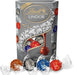 Lindt LINDOR Cornet Silver Surtido de Bombones, 337g. Una selección sofisticada para los paladares más exigentes, con bombones de chocolate con leche, avellana y negro 70%. Lindt - frontal
