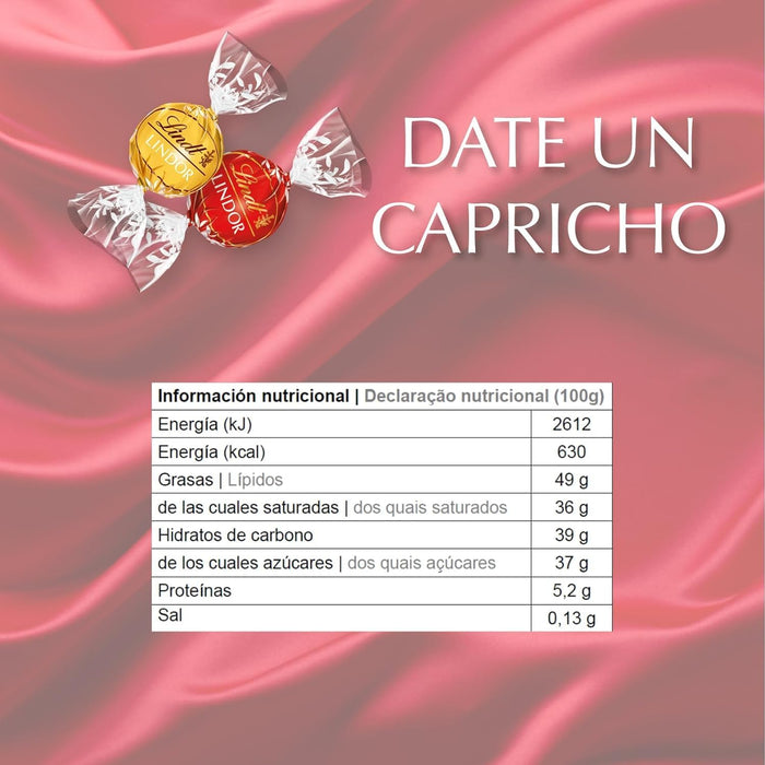 Lindt LINDOR Cornet Surtido de Bombones de Chocolate, 337g. Descubre un mundo de placer con este surtido que incluye los irresistibles bombones de chocolate con leche, blanco y negro 70%. Lindt - pack