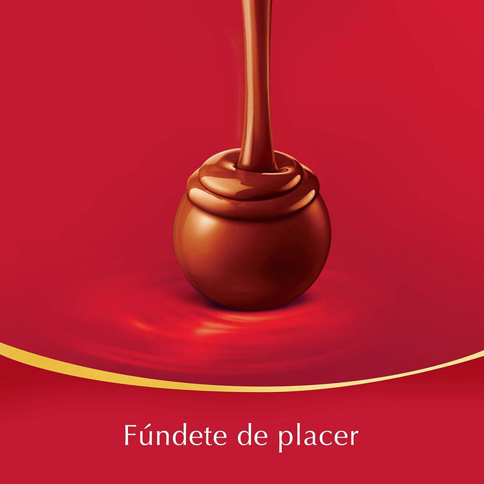 Pack de 2 Cajas de Bombones Lindt Lindor de Chocolate con Leche (2x200g). El capricho perfecto con una delicada cobertura y un corazón irresistiblemente cremoso. Lindt - lateral
