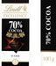 Pack de 5 Tabletas de Chocolate Negro Lindt Excellence 70% Cacao (5x100g). Una experiencia intensa y aromática para los verdaderos amantes del chocolate puro. Lindt - detalle