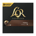 L'OR Espresso Forza, Café de Intensidad 9 (100 Cápsulas). Pack de 5 cajas de 20 cápsulas de aluminio compatibles con Nespresso(R)* para un ristretto o espresso potente. L'or Espresso - frontal
