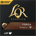 L'OR Espresso Forza, Café de Intensidad 9 (200 Cápsulas). El pack ahorro definitivo, con 10 cajas de 20 cápsulas de aluminio compatibles con Nespresso(R)*. L'or Espresso - detalle