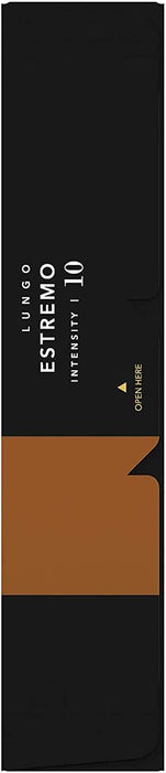 L'OR Espresso Lungo Estremo, Café de Intensidad 10 (200 Cápsulas). Pack ahorro de 200 cápsulas de aluminio compatibles con Nespresso(R)* para un café largo y potente. L'or Espresso - lateral