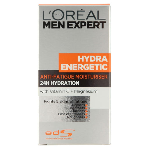 L'Oréal Men Expert Hydra Energetic, Gel Hidratante Antifatiga 24h, 50ml. Recarga tu piel con esta crema hidratante enriquecida con Vitamina C y Guaraná para combatir los signos del cansancio. L'oréal Paris - pack